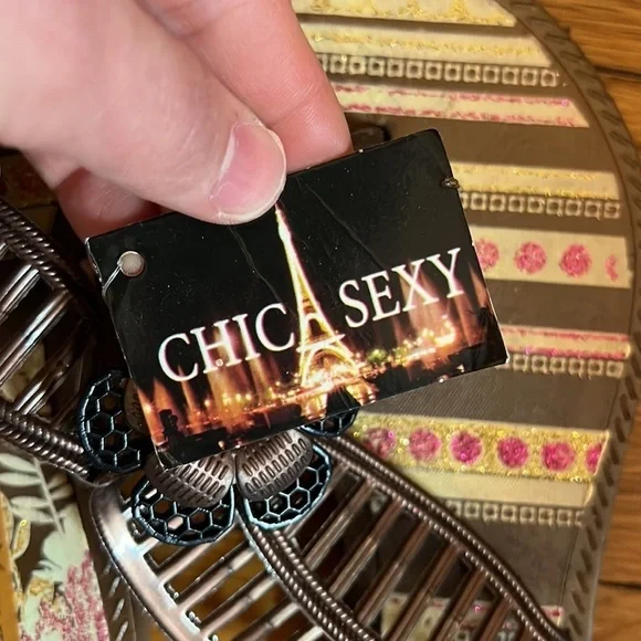 Chic sexy women’s sandals - flower design - size 37/38 (6) - Picture 2 of 6